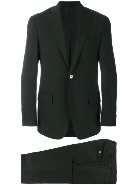 Dell'oglio slim tailored suit Black DL524MA49001N0590150