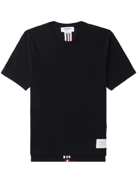 Thom Browne stripe-detail cotton T-shirt Blue MJS056A00050