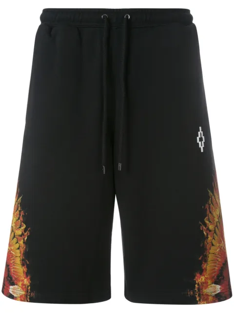 COUNTY OF MILAN flames wings shorts Black CMCI001S186300061088