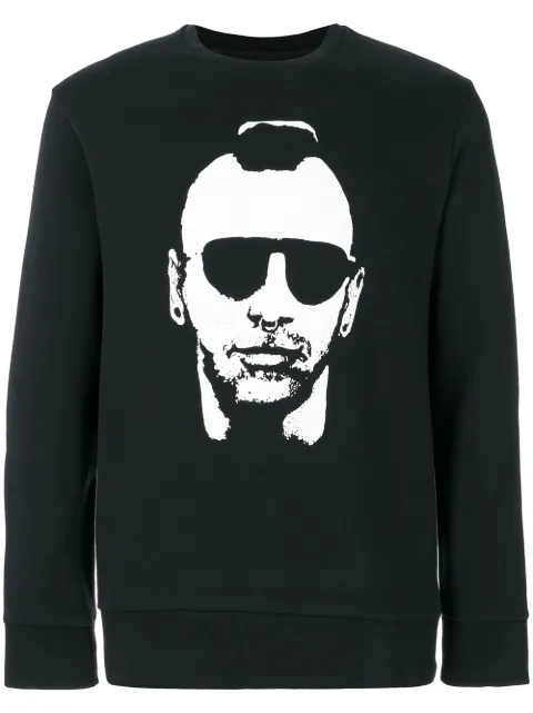 Neil Barrett long sleeved sweater Black PBJS330AG516S