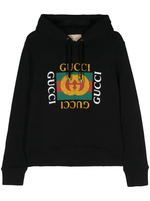 Gucci Interlocking-G cotton hoodie Black 454585X5J57