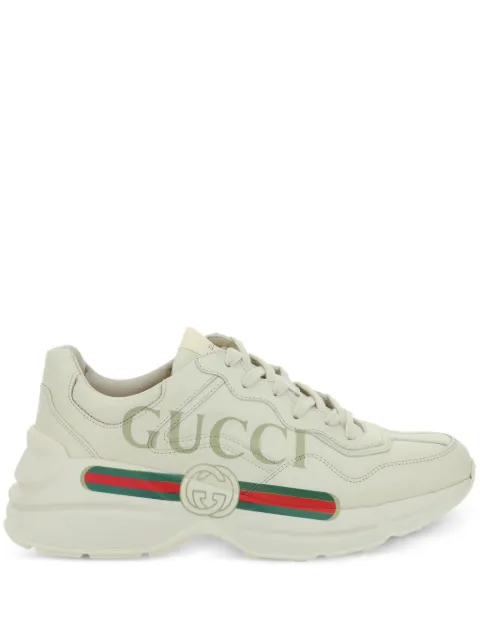 Gucci Rhyton logo-print sneakers Neutrals 500877DRW00