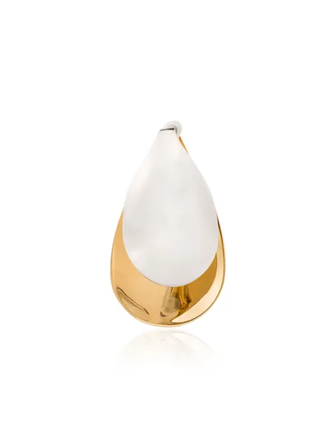 Charlotte Chesnais two-tone petal-shape earring Gold 17BO060VEAR