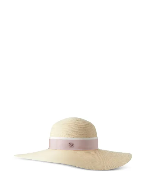 Maison Michel Blanche straw capeline hat Neutrals 1004007003