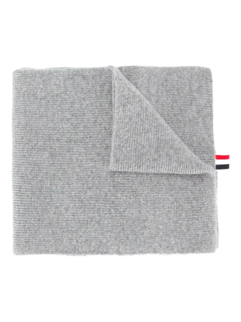 Thom Browne 4-Bar stripe scarf Grey MKS026A00011