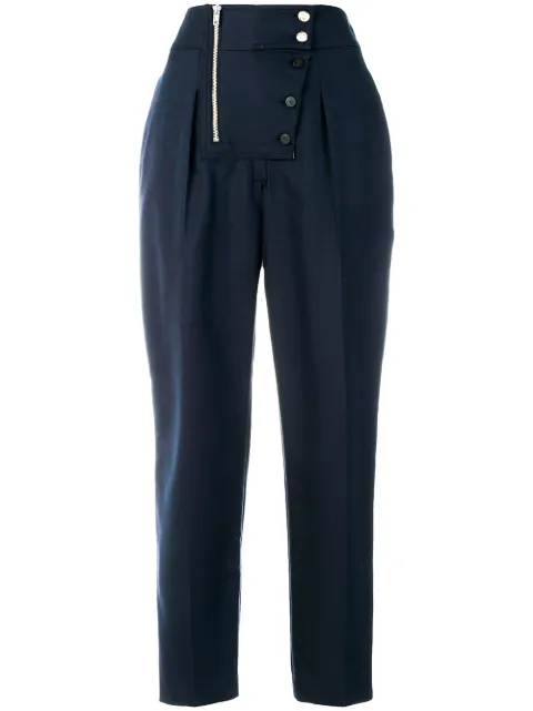 Calvin Klein high waisted trousers Blue 81WWPA57C089