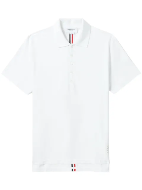 Thom Browne back-stripe polo shirt White MJP042A00050