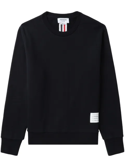 Thom Browne rear RWB stripe sweatshirt Blue MJT085A03377