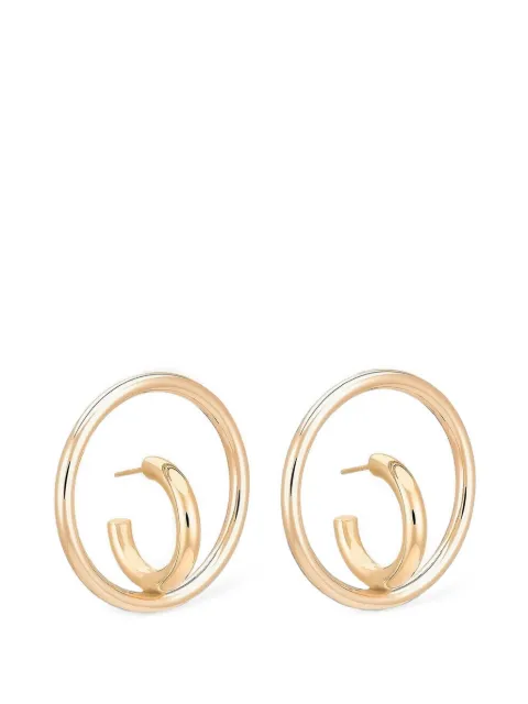 Charlotte Chesnais large Saturn Blow earring Gold 17BO058UVERRIGHT