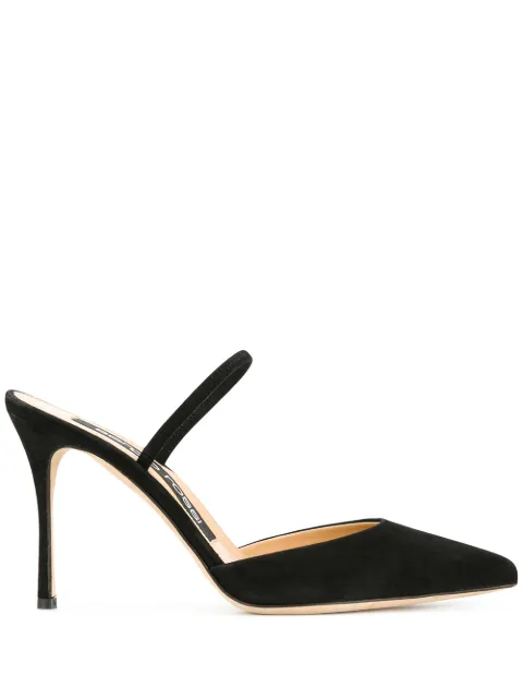 Sergio Rossi 95mm Godiva mules Black A73271MCAZ01