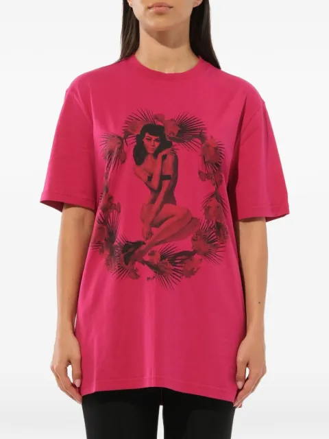 Givenchy pin-up print T-shirt Pink BW700D303J