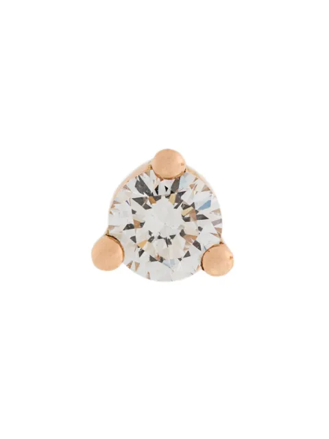 Delfina Delettrez 18kt gold Dots Solitaire diamond and pearl earring White NTL5015A