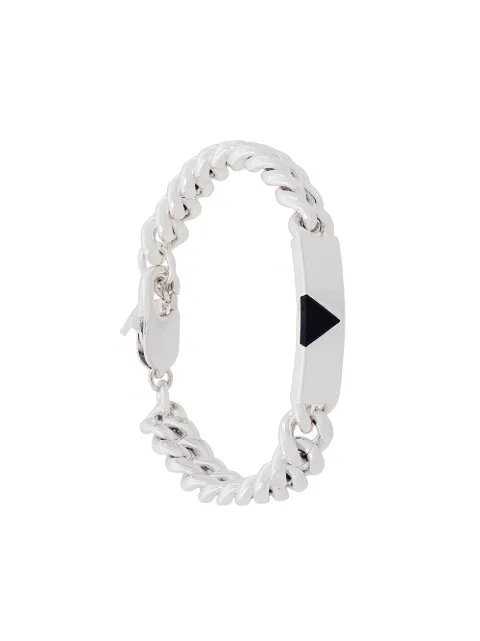 Coup De Coeur Pyramid Tag bracelet Metallic SILVERONYXPYRAMIDTAGBRACELET