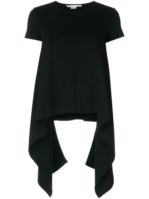 Stella McCartney compact knit handkerchief T-shirt Black 494815S1850