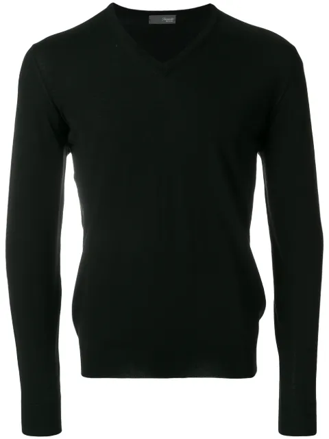 Drumohr V-neck jumper Black D0D481