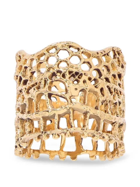 Aurelie Bidermann lace ring Metallic LACBA01MG