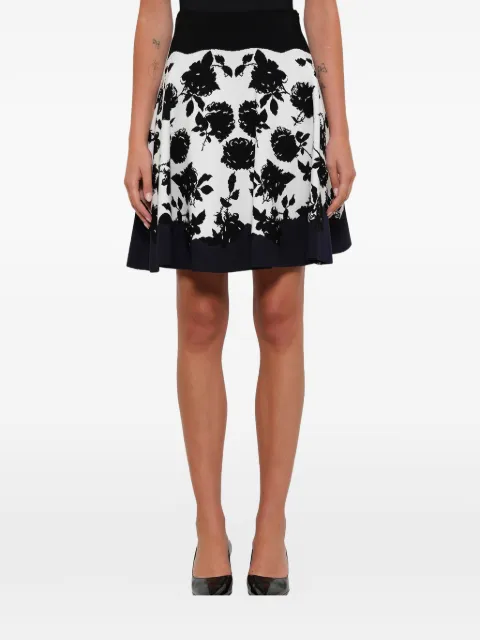 Alexander McQueen floral A-line skirt Black 507929Q1WKQ
