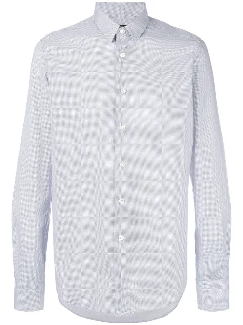 Dell'oglio micro dot print shirt White BAJC59F7CC0523