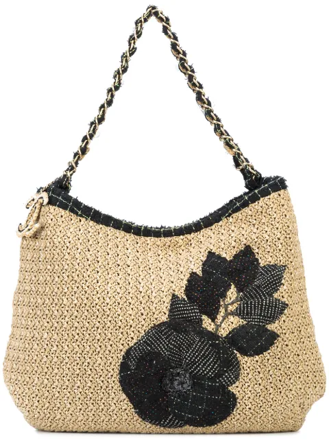 CHANEL Pre-Owned Camellia Coco Country tote Neutrals CL4ABY