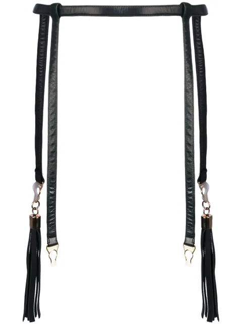 Something Wicked Nina suspender Black NINASUSPENDERTASSLED