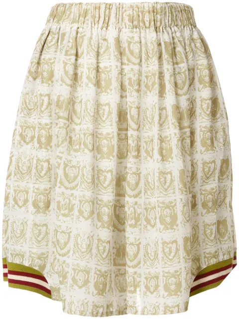 Jean Paul Gaultier Pre-Owned printed pleated skorts Green JPG1778