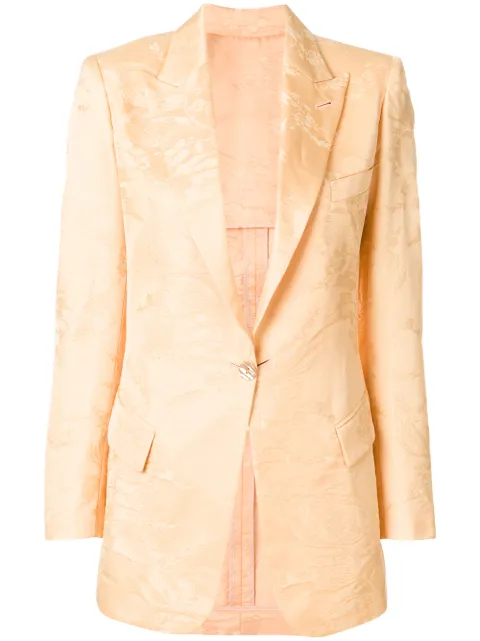Jean Paul Gaultier Pre-Owned floral jacquard blazer Pink JPG1782