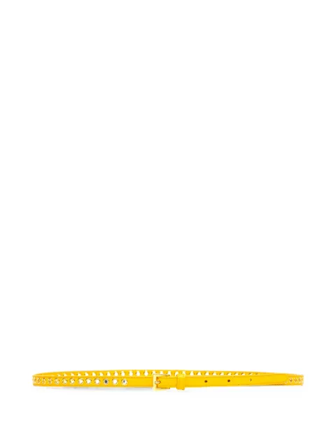 Prada skinny eyelet belt Yellow 1JC1982EH8