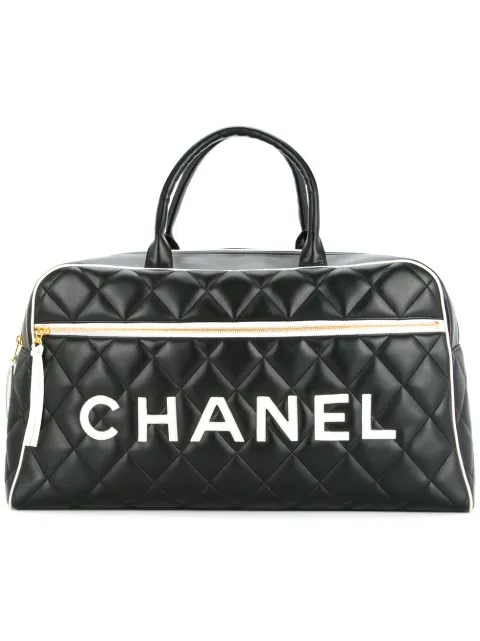 CHANEL Pre-Owned quilted luggage handbag Black 3581966