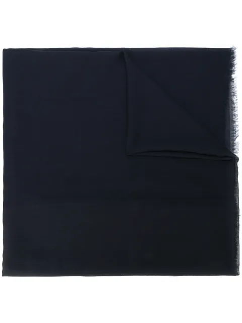 Dell'oglio plain scarf Blue 11469MARINE