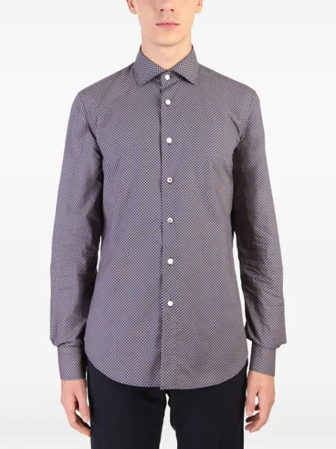 Dell'oglio printed shirt Blue BAI47F7CC05