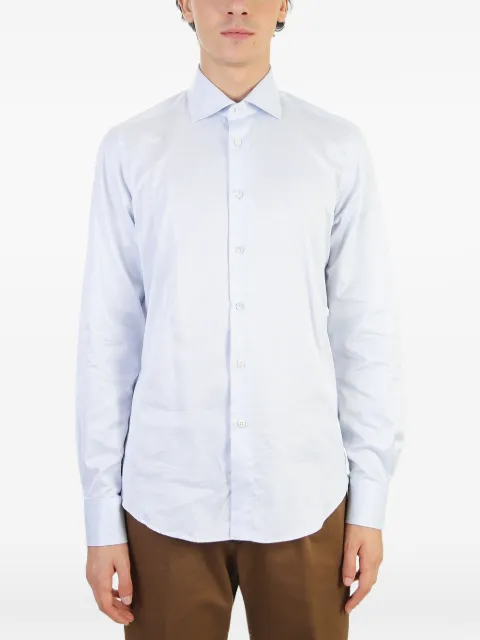 Dell'oglio micro-dot patterned shirt White BAC59F7GC0502131791
