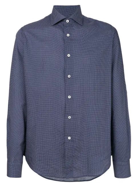Dell'oglio dotted print shirt Blue BAI47F7CC0524131793