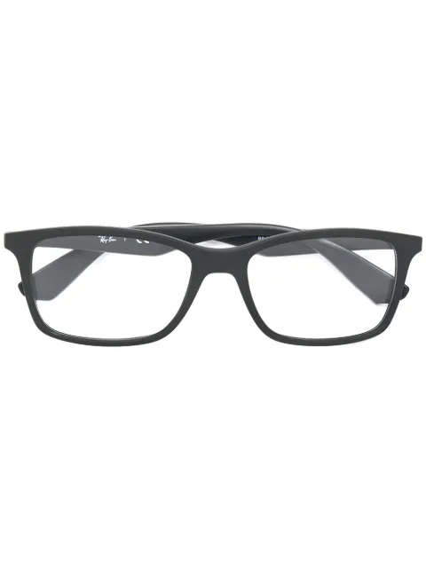 Ray-Ban rectangle frame glasses Black RB7047