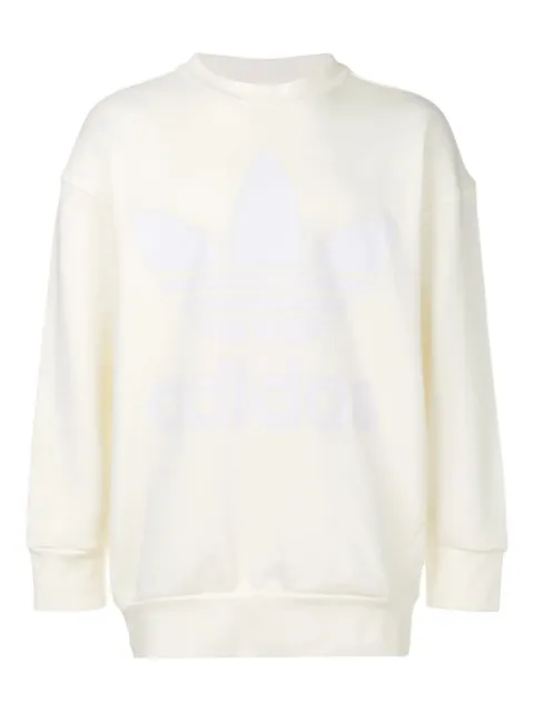 adidas tonal logo sweatshirt White BQ1801