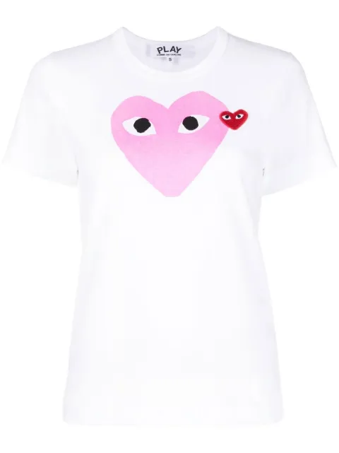 Comme Des Garçons Play heart logo T-shirt White P1T105C