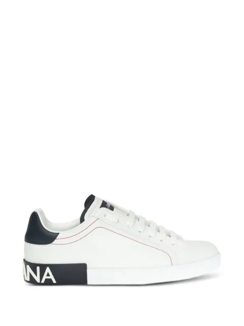 Dolce & Gabbana Portofino leather sneakers White CS1587AH526