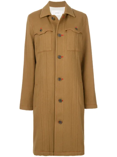 Julien David pocket detail coat Brown CLW1702