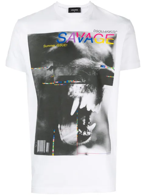 DSQUARED2 graphic print T-shirt White S71GD0627S22427