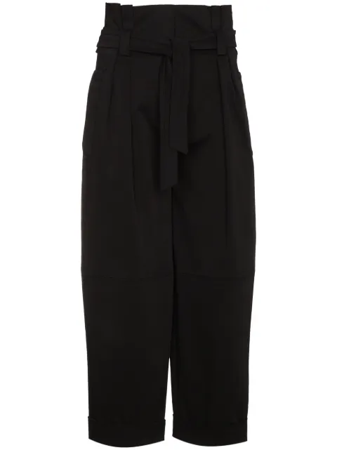 Alberta Ferretti high-waisted belted trousers Black A03011624