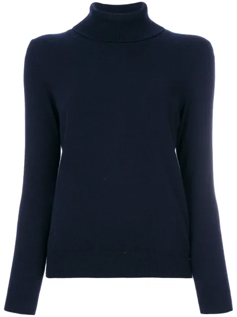 N.Peal cashmere roll neck sweater Blue NPW001867