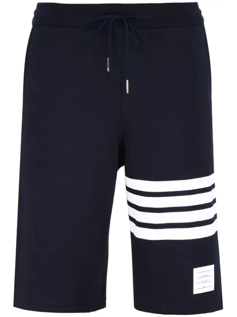 Thom Browne Loopback Tonal 4-Bar sweatshorts Blue MJQ012H00535