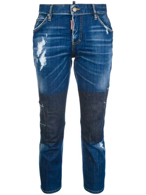 DSQUARED2 Slouch Cropped jeans Blue S72LB0060S30342
