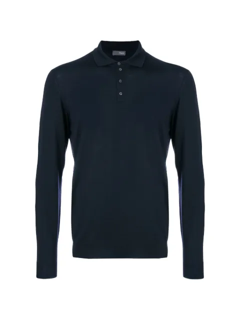 Drumohr long-sleeve polo shirt Blue D0D145