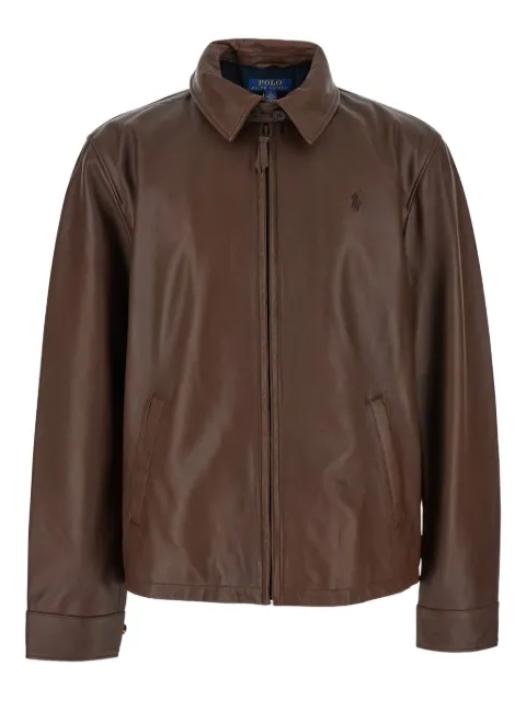 Polo Ralph Lauren Polo Pony-debossed jacket Brown 710671431002
