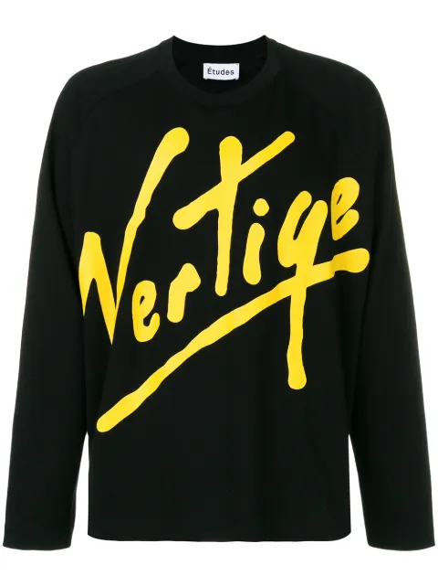 Études Studio Desert LS Vertige T-shirt Black E12042