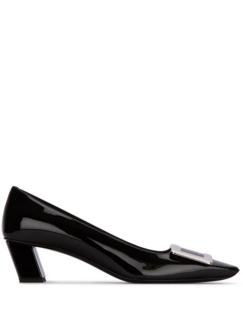 Roger Vivier Belle Vivier buckle-detail patent pumps Black RVW00600920D1P