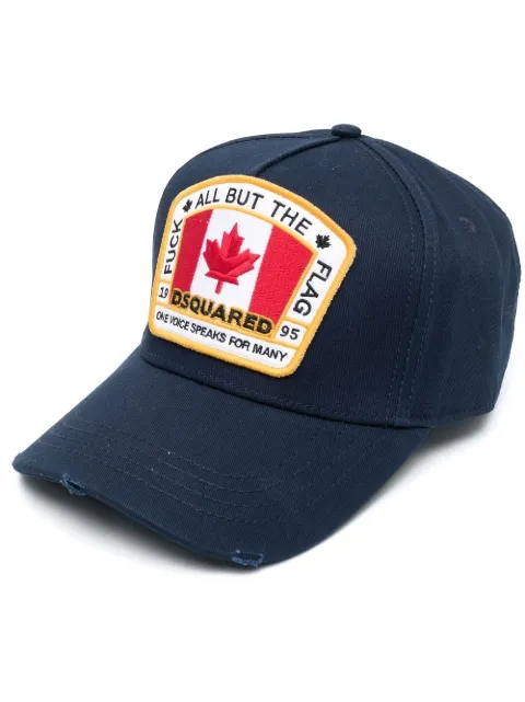 DSQUARED2 Canadian flag baseball cap Blue BCM401105C00001
