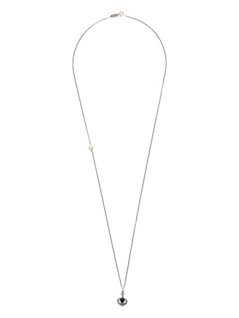 Ugo Cacciatori heart and anchor pendant necklace Metallic PN109OGN