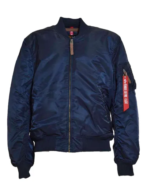 Alpha Industries classic zipped bomber jacket Blue 191118