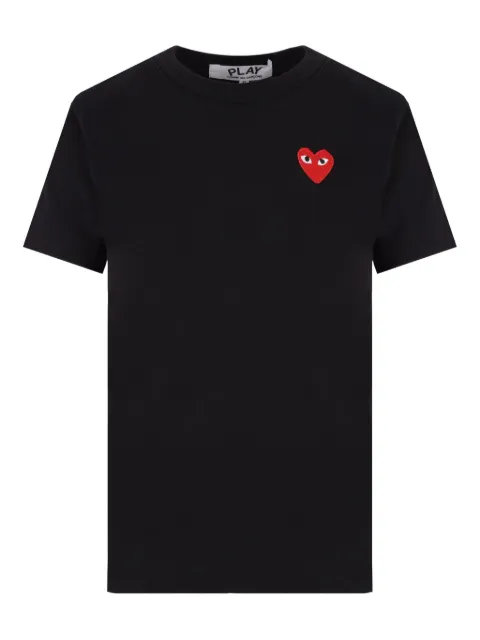 Comme Des Garçons Play heart-appliqué T-shirt Black P1T107